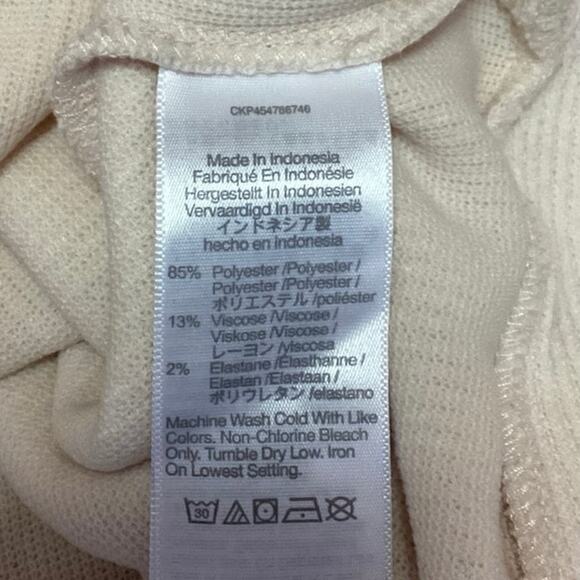 Madewell Cream Ribbed Knit Balloon Sleeve Button Up Cardigan Sweater Top Size XS - Picture 4 of 4